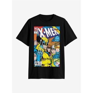 Marvel X-Men Comic Book Cover T-Shirt XL Black Wolverine Cyclops Rogue Gambit